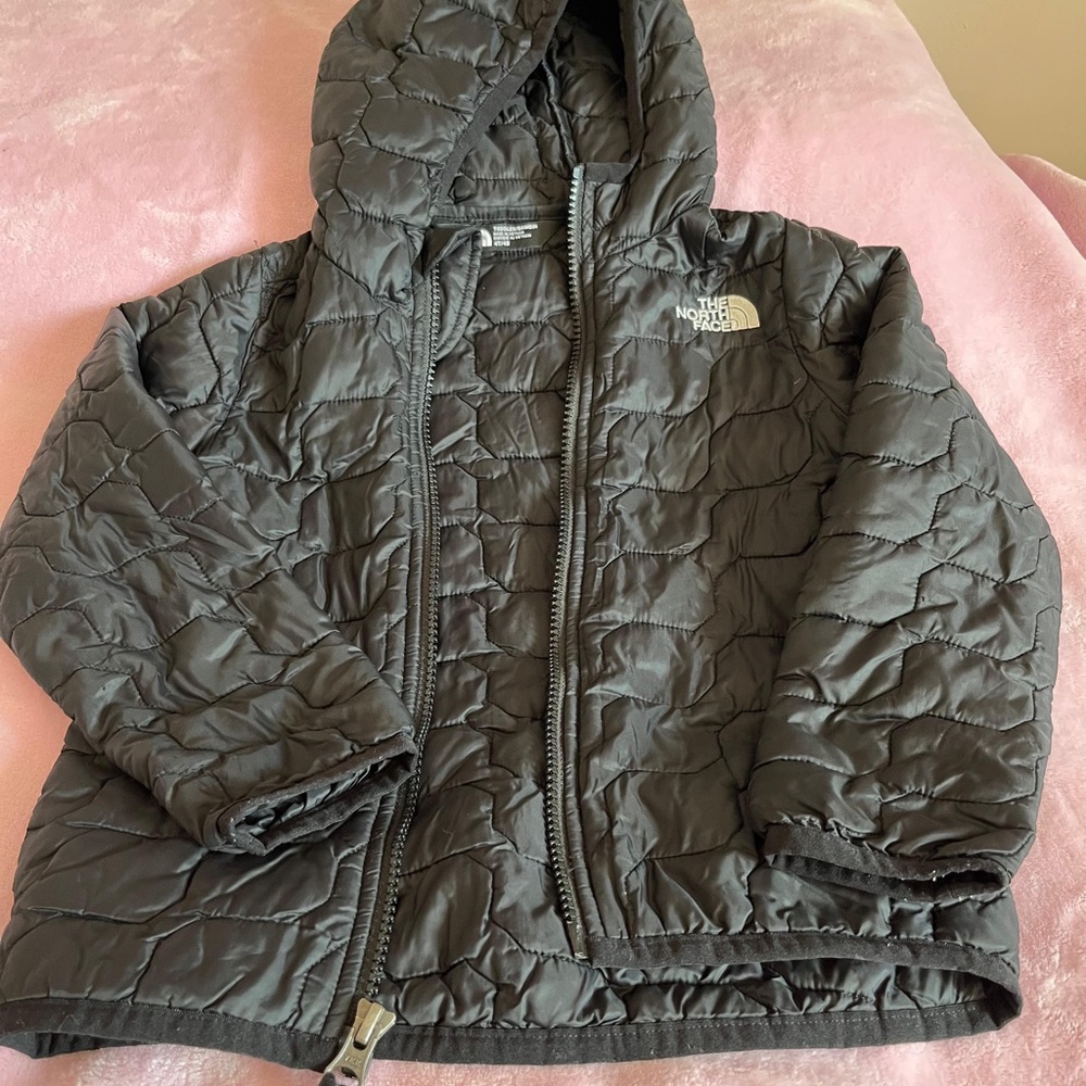 The North Face Kids Charcoal Puffer Jacket